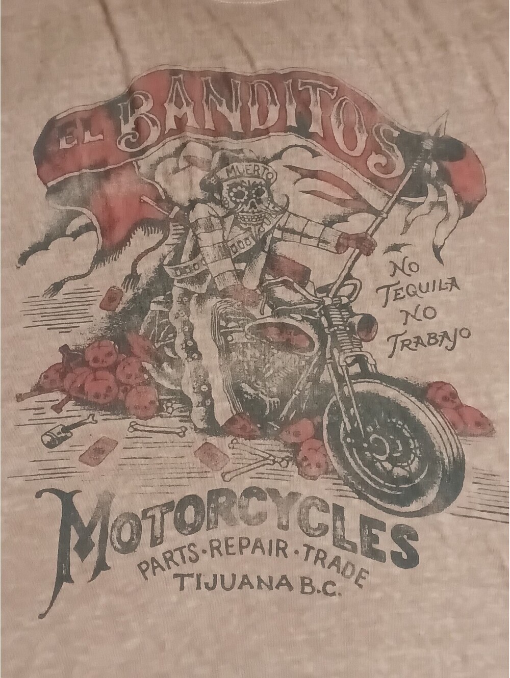 Lucky Brand Venice Burnout T-Shirt Regular 3XL Motorcycle Graphic